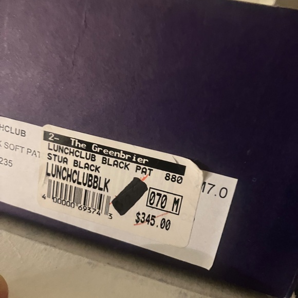 Stewart Weitzman 7 M patent leather w/marble look detail - Picture 5 of 6